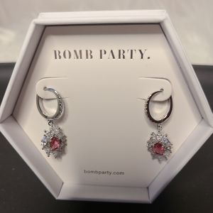 Bomb Party Earrings- Chase Your Dreams - Ruby